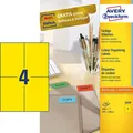 Produktbild: AVERY Zweckform Universal Etiketten 105 x 148 mm gelb 400 Etiketten
