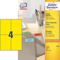 Produktbild: 400 AVERY Zweckform Etiketten 3459 gelb 105,0 x 148,0 mm