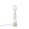 Produktbild: Qazqa Außen-Stehlampe Katrijn, ohne Leuchtmittel, Kaltweiß, QAZQA Außen Boden­leuchte, e27, Weiß, Kunststoff, Modern
