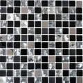 Produktbild: Mosani Mosaikfliesen Mosaik Fliesen Edelstahl Glasmosaik anthrazit silber schwarz