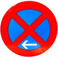Produktbild: ORIGINAL Verkehrszeichen 283-11 * Absolutes Halteverbot Ende Linksaufstellung * Verkehrsschild Schild Schilder Strassenschild StVO links Verbotsschild Straßenzeichen mit RAL Gütezeichen