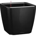 Produktbild: Lechuza® Pflanzgefäß Quadro Premium LS 28 cm x 28 cm x 26 cm Schwarz hochglanz
