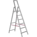 Produktbild: Euroline 22577 Stufenstehleiter mit Sicherheitsbrücke 6 Stufen