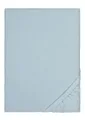 Produktbild: biberna Feinbiber Spannbetttuch 180x200-200x200 cm blau | 100% Baumwolle Flanell | Spannbettlaken Biber für Doppelbetten | Made in Germany | weich & mit Rundumgummizug | Modell 0002744