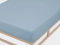 Produktbild: Biberna Biber -  Spannbetttuch 180 x 200 - 200 x 200 cm Hellblau  extra warm