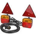 Produktbild: Dema - Anhänger Magnet-beleuchtungssatz 12v Mit Rückstrahler 7-polig Rückleuchten Set