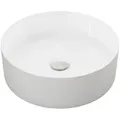 Produktbild: doporro Waschbecken Aufsatzwaschbecken Rund Gäste-WC Handwaschbecken Keramik Brüssel203 weiß 40 cm x 13 cm x 40 cm