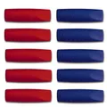 Produktbild: Faber-Castell Grip 2001 Radiergummi-Bleistiftaufsatz, 10 Stück, 5 rot und 5 blau