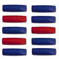 Produktbild: Faber-Castell Grip 2001 Radiergummi-Bleistiftkappe in Farben - 8er-Pack (7 Blau - 3 Rot)