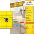 Produktbild: AVERY Zweckform Universal Etiketten 105 x 37 mm gelb 1.600 Etiketten