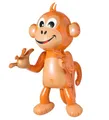 Produktbild: Affe 50cm aufblasbar Deko Hawaiiparty Tier Beachparty Äffchen Hawaiideko