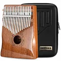 Produktbild: MOOZICA 17 Tasten Kalimba Daumenklavier, Massives Mahagoniholz Professionelle Kalimba Marimba mit Hochglanz-Finish Musikinstrument