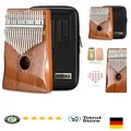 Produktbild: Massives Mahagoni-Kalimba | Hochglanz-Finish | 17 Tasten