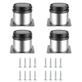 Produktbild: HAOCHEN 4 Stück Verstellbare Möbelfüße, 50x50 mm Tischbeine, Schrankfüsse, Metallfüsse, Füße für Möbel, Küche, Schreibtisch, Tischbeine, Möbel Beine, Füße Arbeitsplatte