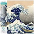 Produktbild: DIAMOND DOTZ 2592467 Original 5D Diamond Painting Squares Set, Welle vor Kanagawa, DIY Diamant-Malerei-Kit mit quadratischen Glitzersteinen für Erwachsene und Kinder ab 12 Jahren, Intermediate