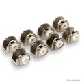 Produktbild: 8 x Glasbodenhalter A48 Glasbodenträger Bodenhalter Fachbodenhalter Glashalter