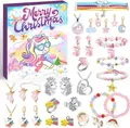 Produktbild: Adventskalender Mädchen Einhorn Schmuck Weihnachts Countdown 2024