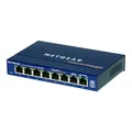 Produktbild: NETGEAR GS108GE LAN Switch 8 Port Netzwerk Switch (Plug-and-Play Gigabit Switch LAN Splitter, LAN Verteiler, Ethernet Hub, lüfterloses Metallgehäuse), Blau