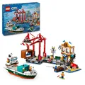 Produktbild: LEGO City Hafen mit Frachtschiff, Bauspielzeug für Jungen und Mädchen ab 8 Jahren, Geschenkidee für Kinder, Containerkran, Schiff-Spielzeug und 8 Minifiguren 60422