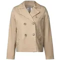Produktbild: CECIL Damen kurze Trench-Jacke beige light toffee aus Baumwolle - Beige - XL