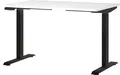 Produktbild: Germania Schreibtisch 7907-614, in Weiß/Schwarz, EL. höhenverstellb., 120 x 120 x 80 cm (BxHxT)