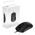 Produktbild: MSI Forge GM100 Gaming-Maus – 6400 DPI optischer Sensor, symmetrisch, 10 Mio. Klickschalter, 7 Tasten, 8 ms Latenz, RGB-LED, 108 g – verkabelt