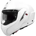 Produktbild: Airoh Motorradhelm Mathisse II Klapphelm, vorbereitet für Kommunikationssystem,integriertes Sonnenvisier weiß L (59/60)