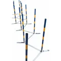 Produktbild: Agility Slalom-Set Stangen-Set Profi – 12 Stangen – flexibel – Zickzack – Slalomstangen – Slalomstangen – Hundetraining, Sport und Wett...