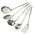 Produktbild: Stanley Rogers Küchenhelfer Set in Silber – 5-teiliges Premium Kochbesteck aus rostfreiem Edelstahl für die moderne Küche