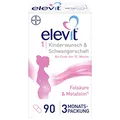 Produktbild: Elevit 1 - Folsäure hochdosiert - Kinderwunsch- und Schwangerschaftsvitamine - 20 Vitamine und Mineralstoffe für die Entwicklung des Babys - 90 Tabletten für 3 Monate