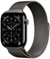 Produktbild: Apple Watch 11 5G Titan Schiefer Titan 46mm Milanaise Armband Schiefer M/L MFD44