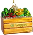 Produktbild: SIKORA Christbaumschmuck Veggie Box besondere Weihnachtskugel Glas Anhänger – BS003, Christbaumschmuck Deko - traditionell, witzig & außergewöhnlich