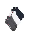 Produktbild: Champion Unisex Basics 6pk Quarter Freizeitsocken, Marineblau, Weiß, Grau, 39-42 EU
