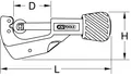 Produktbild: KS TOOLS Teleskop-Rohrabschneider, 3-32mm (103.1000)
