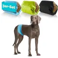 Produktbild: HUND IST KÖNIG Hundewindeln für Rüden [3 STK] Saugstarke Hundewindeln Rüde | Bequeme Hunde Windeln bei Inkontinenz Hund - Umweltfreundliche Rüdenwindel waschbar | Hundewindel leicht zu reinigen