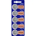 Produktbild: MURATA Lithium-Knopfzelle CR 2025 CR2025-BEABAE 248411, 160 mAh, 3 V, 5 Stück