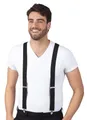 Produktbild: 00590 Basic Hosenträger Herren Einfarbig schwarz nero