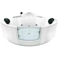 Produktbild: AcquaVapore Whirlpool Pool Badewanne Eckwanne Wanne W60-TH 140x140 mit Tür Walk-