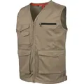Produktbild: Würth MODYF Arbeitsweste Stretch X für Herren Stylische Handwerkerweste für In-/Outdoor beige|braun S
