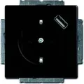 Produktbild: Busch-Jaeger Schuko/USB-Steckdose schwarz matt 20 EUCBUSB-885