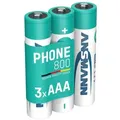 Produktbild: ANSMANN DECT Telefon Akku AAA 800mAh 1,2V NiMH – Hochstromfähig (3 Stück)