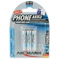 Produktbild: Ansmann 800 mAh DECT – Batterie/wiederaufladbarer Akku (MH (NiMH), 10,5 x 10,5 x 44,5 mm, AAA)