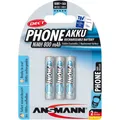 Produktbild: Ansmann 5030142 1x3 maxE NiMH Akku Micro AAA 800 mAh DECT PHONE