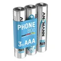 Produktbild: ANSMANN DECT NiMH AAA Micro Akku, Ni-MH, 1.2 Volt, 800 mAh