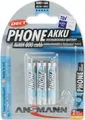 Produktbild: Ansmann Akku Micro DECT-Telefon 5030142 VE3 Bli Batterien Akku