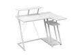 Produktbild: COSTWAY Eckschreibtisch, mit Steckdosen & USB-Anschlüssen,107x45x93cm