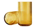 Produktbild: Lyngby Porcelæn Tischvase aus Glas mit Rillen-Struktur, Amber, H 20 cm