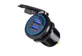 Produktbild: Bolwins N21 Wasserdicht Zigarettenanzünder 2x USB Steckdose QC3.0 mit Schalter KFZ-Netzteil (QC3.0 Schnellladung, Dual-USB, 36W, Touch-Schalter, 12–24V kompatibel)