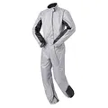 Produktbild: Regenkombi Motorrad Herren & Damen, Wasserdichter & Winddichter Regenanzug, Motorrad Regenbekleidung & Fahrrad Regenbekleidung, Silber, Größe S