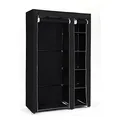 Produktbild: SONGMICS Stoffschrank, XL, Kleiderschrank, Faltschrank, Campingschrank mit Kleiderstange, 110 x 175 x 45 cm, schwarz, LSF007
